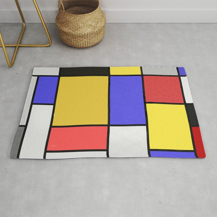 Piet Mondrian Patterns Rug