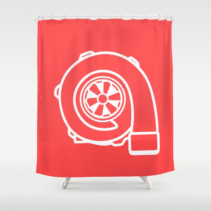 Forced Induction Turbo Shower Curtain