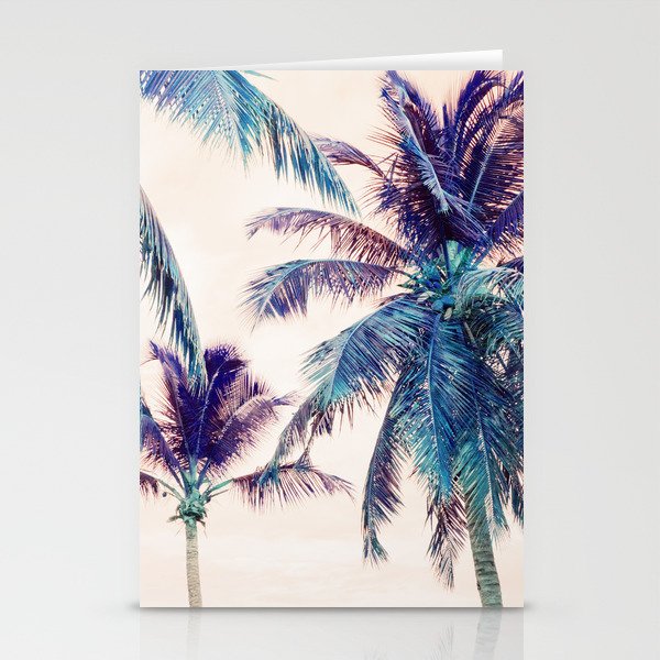 Summer Palm Trees Beach Dream #1 #tropical #wall #art #society6 Stationery Cards