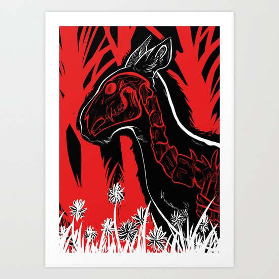 The Demon sleeps Art Print