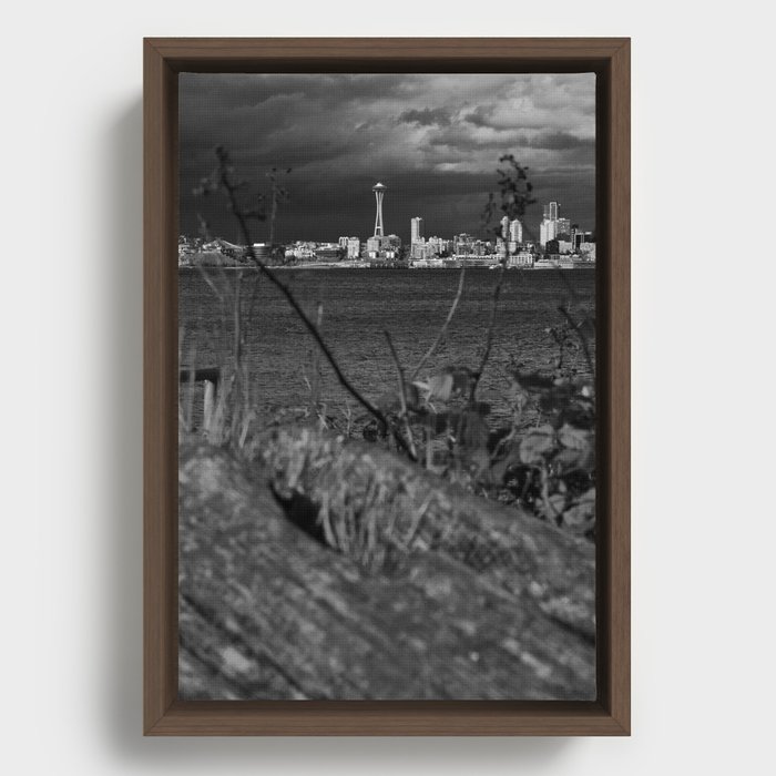Storm in Seattle, April 2022 Framed Canvas