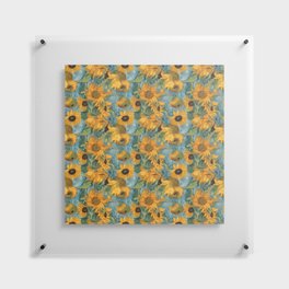 Van Gogh sunflowers forever Floating Acrylic Print