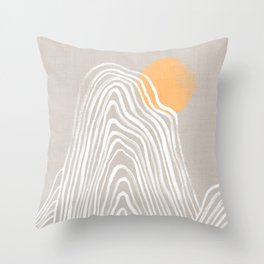 Echo mountain Throw Pillow