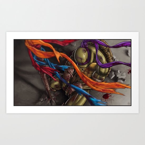 DONATELLO goodbye, my brothers... Art Print