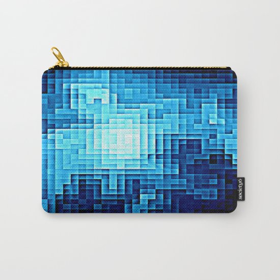 Nebula Pixel Blue Carry-All Pouch