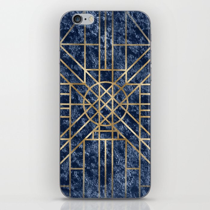 Art Deco design - velvet geo iPhone Skin