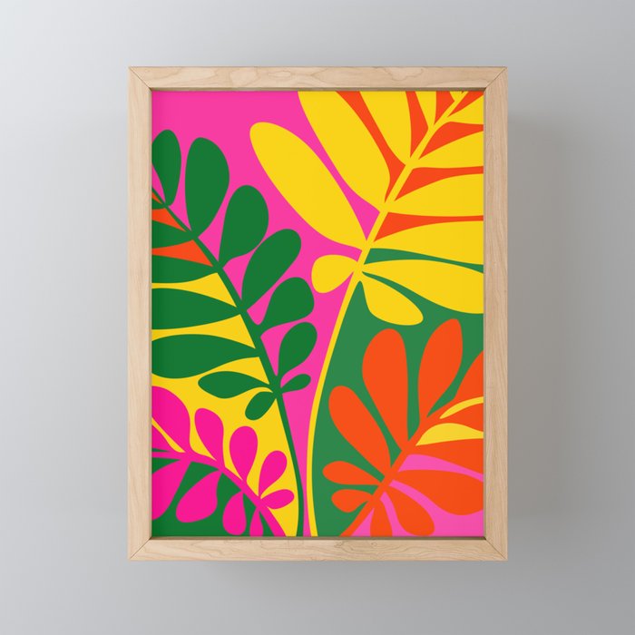 Bright Botanic / Tropical Pop Series Framed Mini Art Print