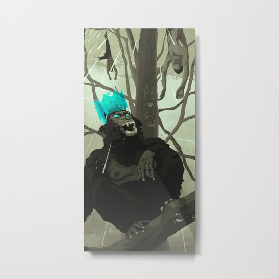 Uneasy Lies the Head That Wears the Holographic Crown Metal Print