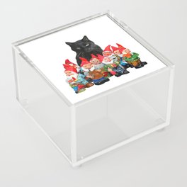 Snoki Black Cat - Garden Gnomes  Acrylic Box