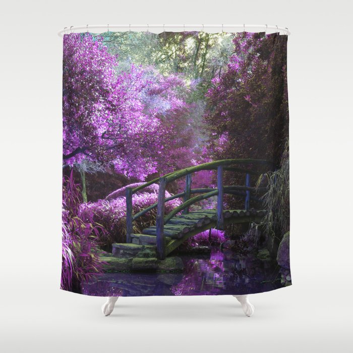 Monet's Garden (Color) Shower Curtain