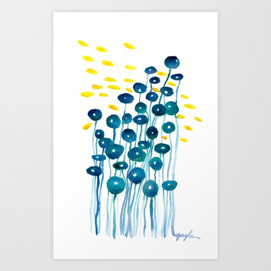 The Mermaid’s Wineglasses Art Print