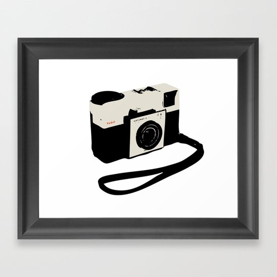 ivory kodak instamatic camera Framed Art Print