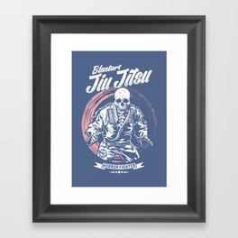Jiu jitsu Horror Fighter Framed Art Print