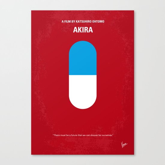 No144 My AKIRA minimal movie poster Canvas Print