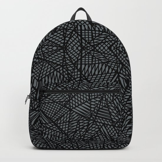 Ab Lace Black and Grey Backpack
