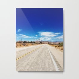 Long Desert Road Metal Print