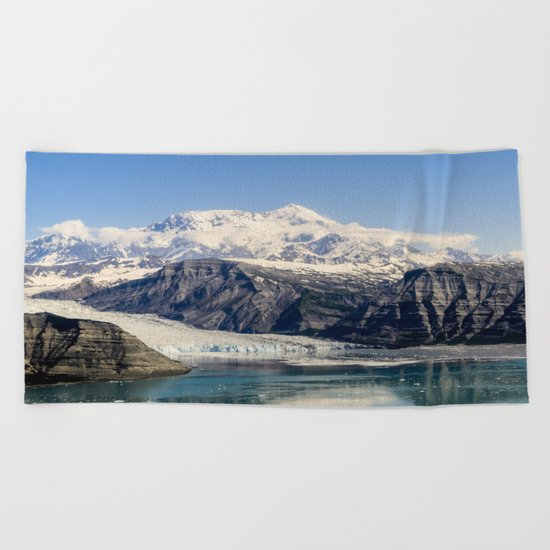 Mountain Lake Landscape Beach Towel