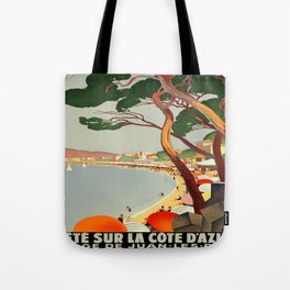 Vintage poster - Cote D'Azur, France Tote Bag