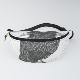 two-headed crow  Fanny Pack