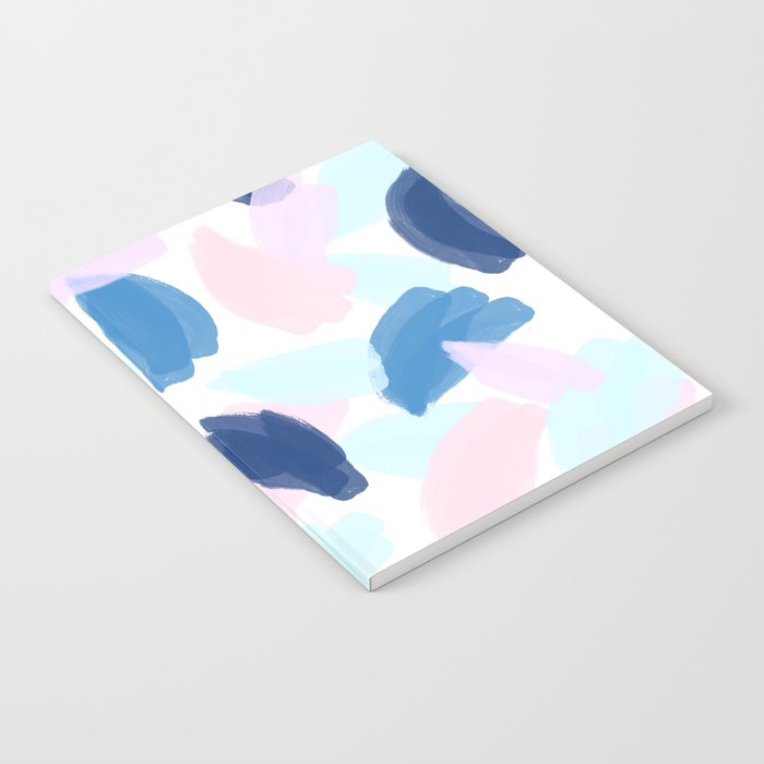 Blue and Pink Paint Notebook