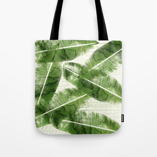Bananas Leaves Tote Bag
