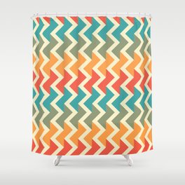 Abstract geometric seamless pattern background. Graphic modern pattern texture bright color Shower Curtain