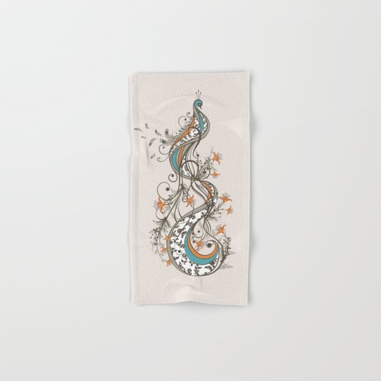 Peacock Hand & Bath Towel