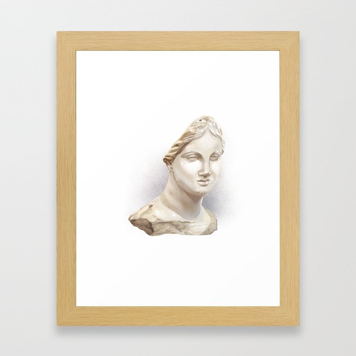 The Chios Head Framed Art Print