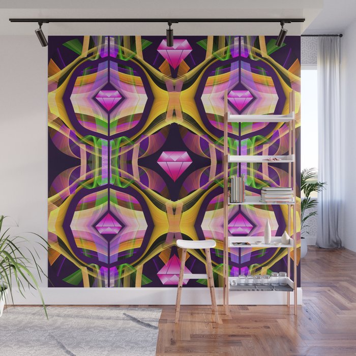 What about pink diamonds Wall Mural by walstraasart | Society6