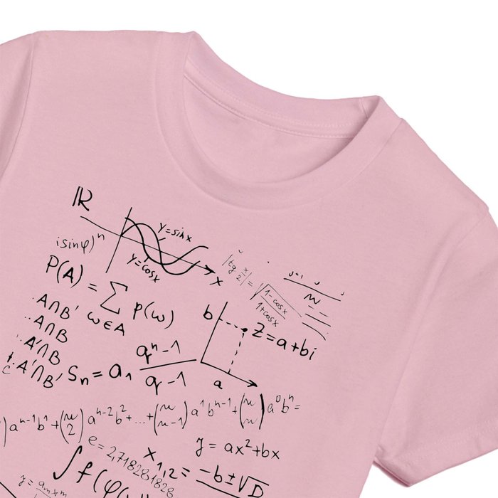 Math Geek Print, Math Equation Pattern Kids T Shirt by Art Like