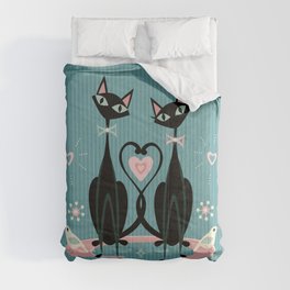 Vintage Kitty Love ©studioxtine Comforter