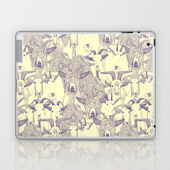 just goats purple cream Laptop & iPad Skin