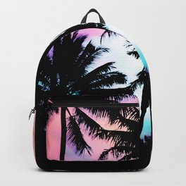 Sunset Summer Palm Trees Backpack