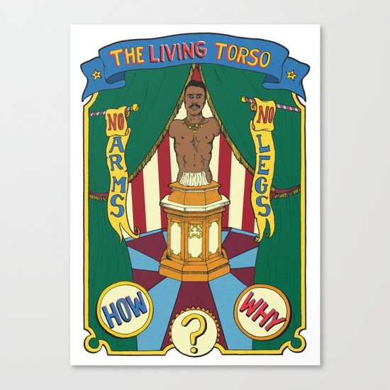 The Living Torso Canvas Print