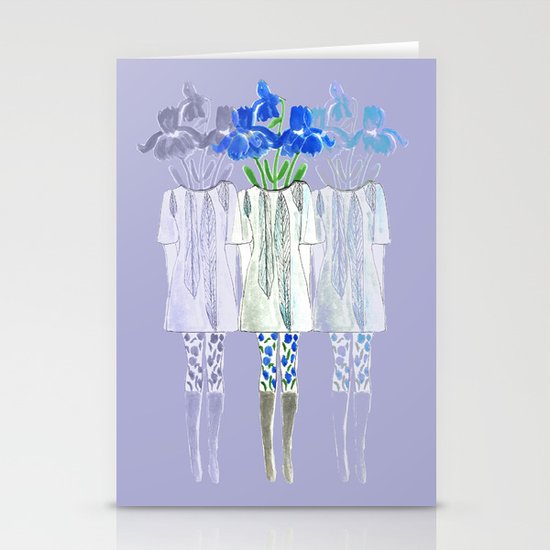 Iris Illustration Stationery Cards
