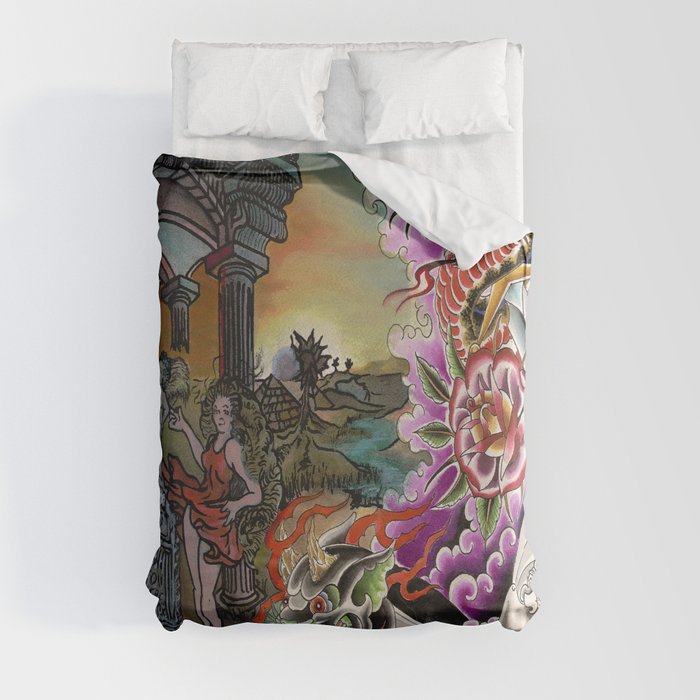 Wish you were here. Duvet Cover