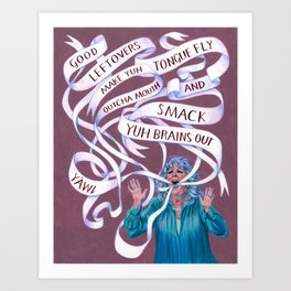 Paula Deen Art Print | Typography, People, Illustration, Painting, Curated 