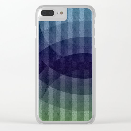 Geometric abstract BG Clear iPhone Case