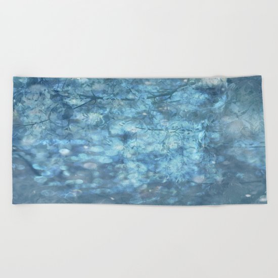 MYSTICAL BLUE WINTER Beach Towel