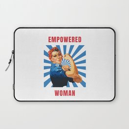Empowered Woman | Rosie the Riveter Retro Comic Art Laptop Sleeve