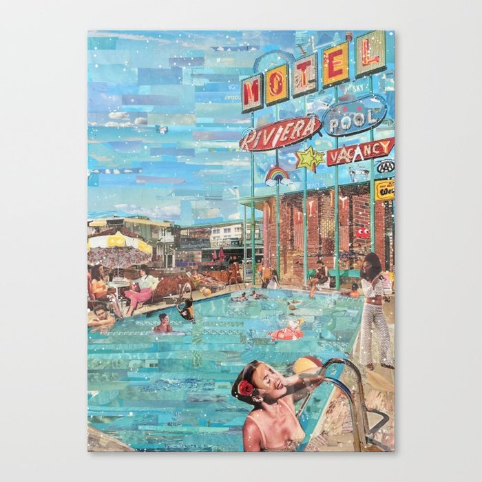 Riviera Motel Canvas Print