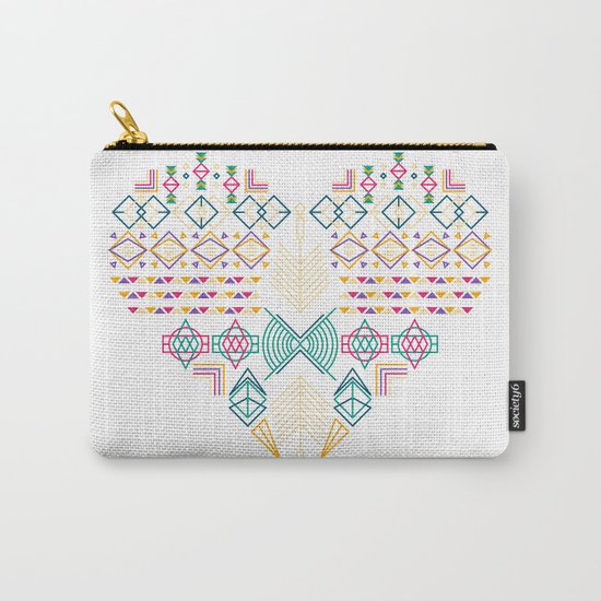 Aztec Heart Carry-All Pouch