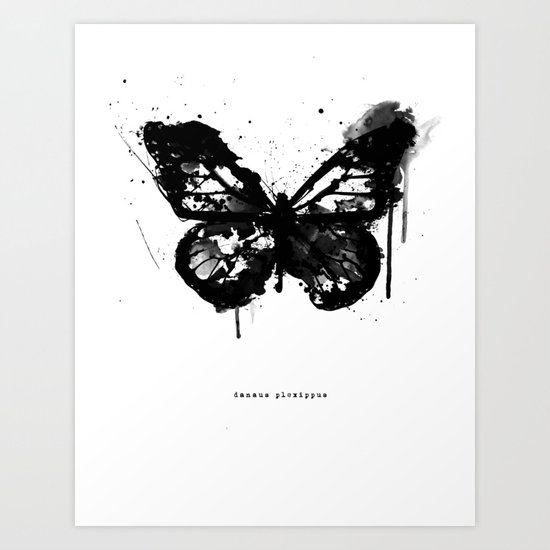 Black Monarch Art Print
