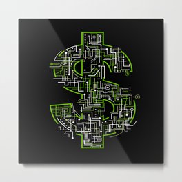 Money Dollar Dollar Sign Currency Crypto Euro Metal Print | Rich, Investment, Cryptocurrency, Capitalism, Bitcoin, Bitcoint Shirt, Dollar, Millionaire, Dollarsign, Graphicdesign 