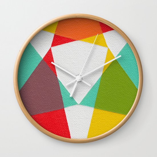 Triangles Wall Clock