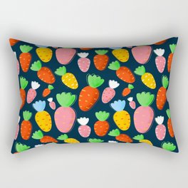 Carrots not only for bunnies - seamless pattern Rectangular Pillow