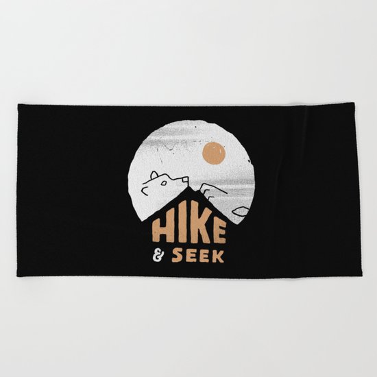 Hike And Seek Beach Towel