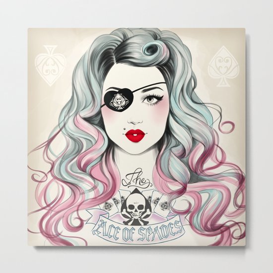 Ace of Spades Metal Print