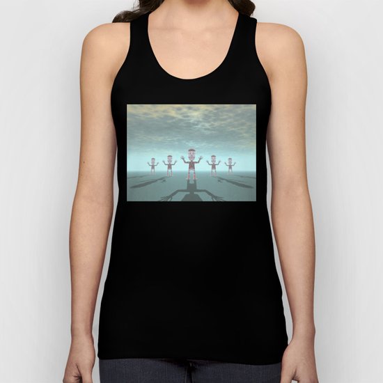 Characters Made of Stone Unisex Tank Top