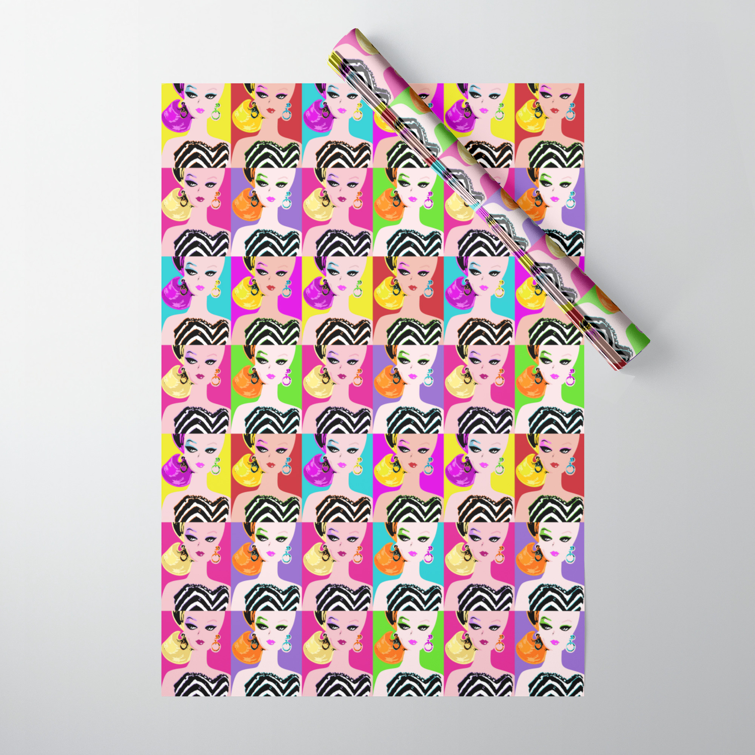 barbie christmas wrapping paper